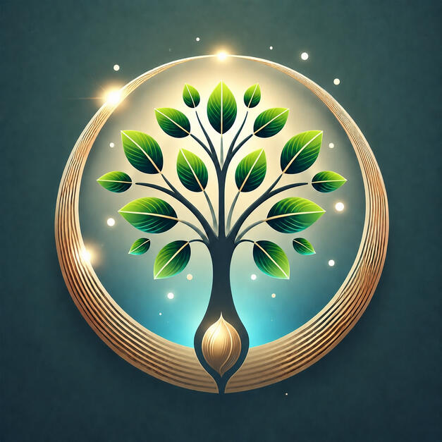 Ghadan Foundation Logo Seed growing into a tree